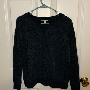 Long sleeve shirt, black with sparkles, size s